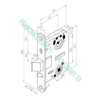 Zamek wpuszczany ABLOY 4260 - 2