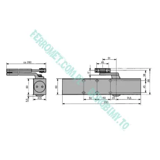 Samozamykacz hydrauliczny DORMA TS 83 z blokadą - 3