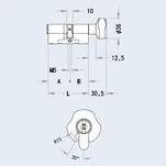 Wkładka atestowana EVVA MCS modułowa - 2