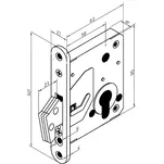 Zamek atestowany hakowy ABLOY 4232 - 2