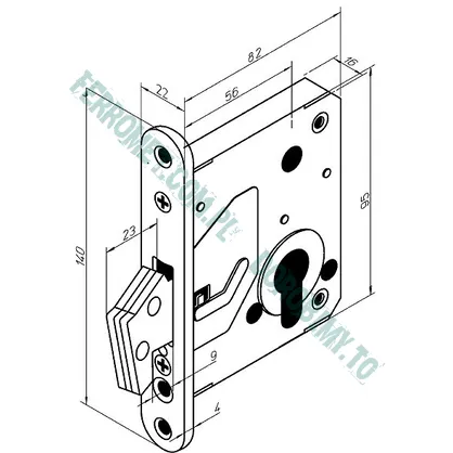 Zamek atestowany hakowy ABLOY 4232 - 2