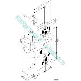 Zamek wpuszczany ABLOY LC200 (BODA 4565) - 2