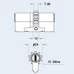 Wkładka atestowana EVVA ICS modułowa - 3