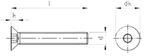 Śruba do wkładki M5x60 | STAL A4 - 3