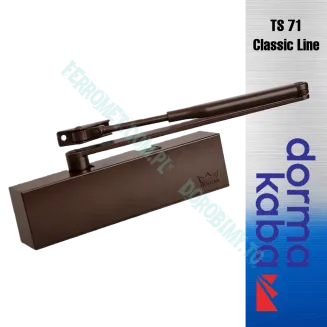 Samozamykacz Dormakaba TS71 w brąz wykończeniu – model Classic Line o sile EN 3–4