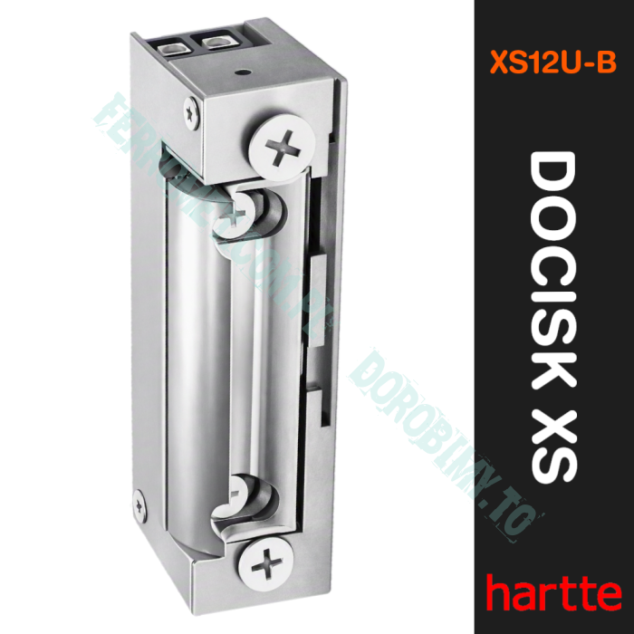 Elektrozaczep BIRA seria Hartte XS12U-B do drzwi prężących