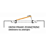 Atestowany zamek wierzchni GERDA TYTAN ZE-1 zewnętrzny, grafit - 5