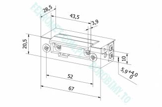 Elektrozaczep Bira seria ES1-001 - 2