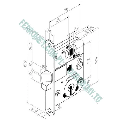Zamek wpuszczany ABLOY 2011 - 2