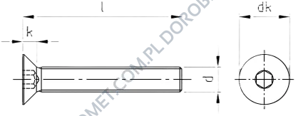 Śruba do wkładki M5x60 PH - 2