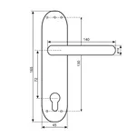 Klamka INOX ze stali nierdzewnej, U-form - 3