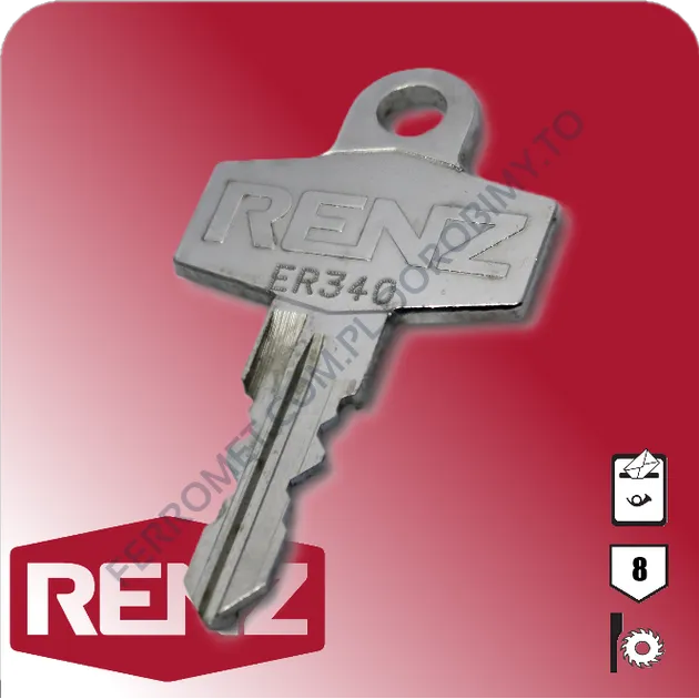 Klucz do Euroskrzynki RENZ – Kody ER1–ER500