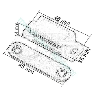 Zatrzask meblowy, magnetyczny - 2