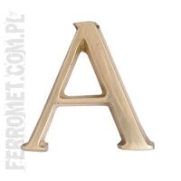 Mosiężne litery A-Z do oznakowania posesji, 10 cm