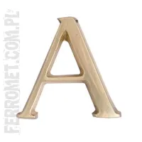 Mosiężne litery A-Z do oznakowania posesji, 10 cm