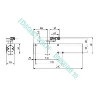 Samozamykacz hydrauliczny GEZE TS 4000 z blokadą - 3