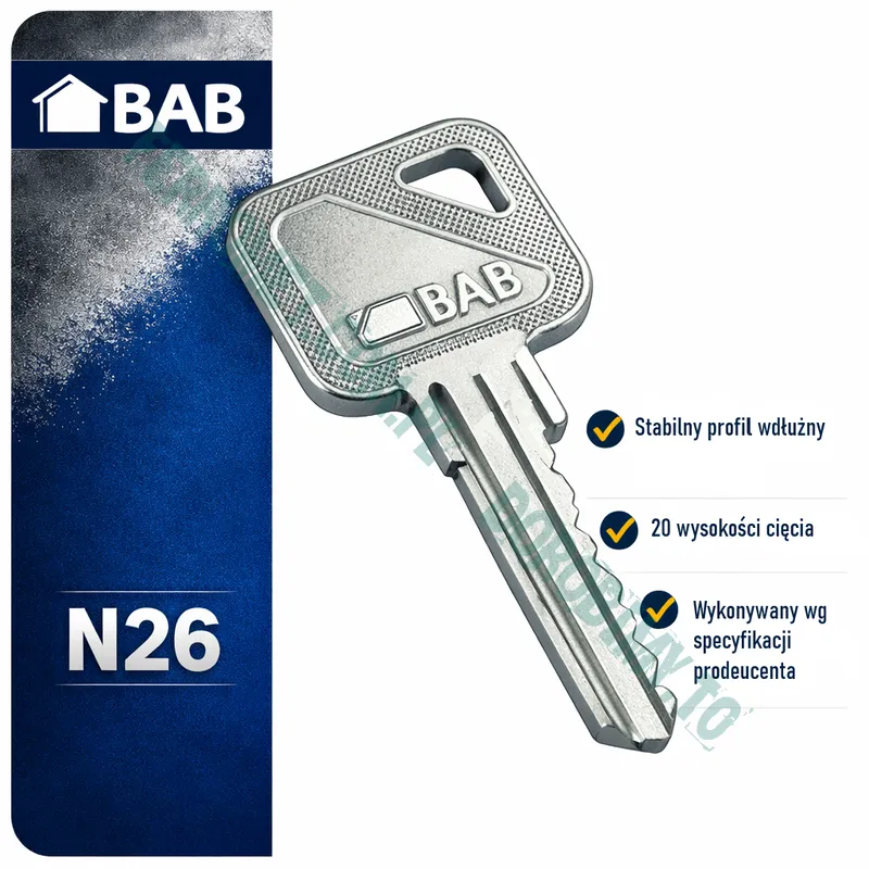 Dorobienie klucza BAB N26