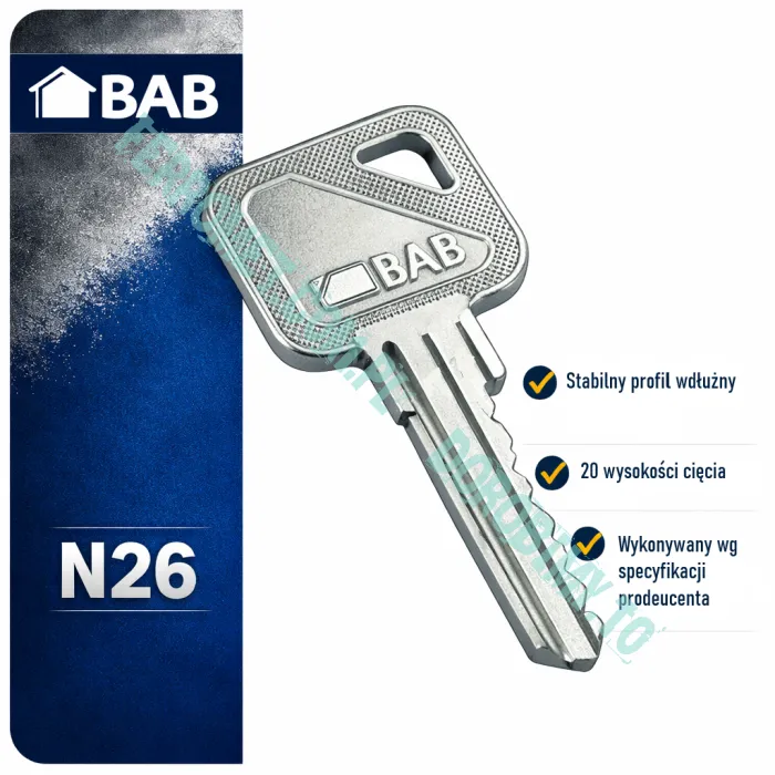 Dorobienie klucza BAB N26