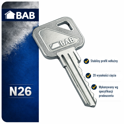 Dorobienie klucza BAB N26