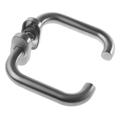 Klamka INOX na owalnym szyldzie, U-form