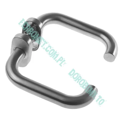 Klamka INOX na owalnym szyldzie, U-form